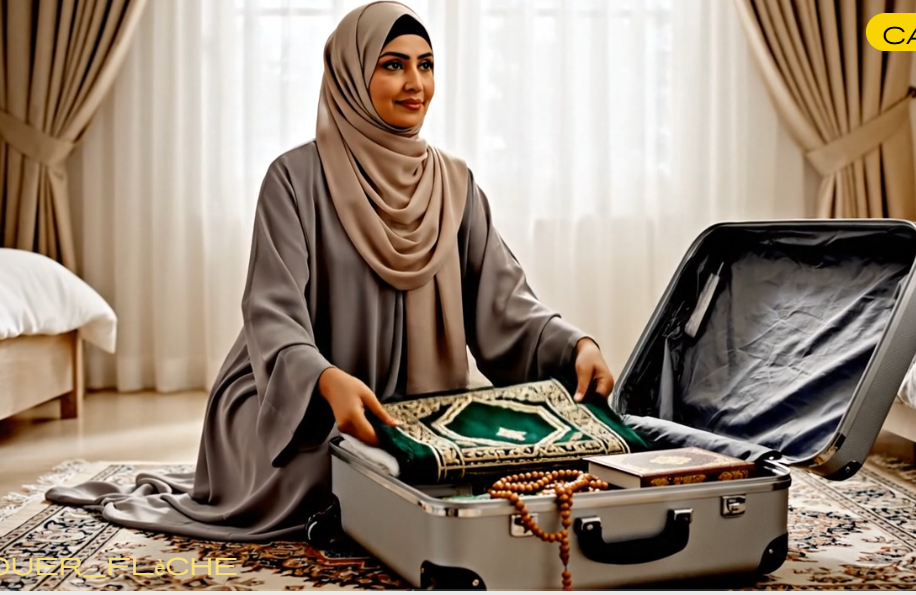 Femme musulmane prête pour l'Omra